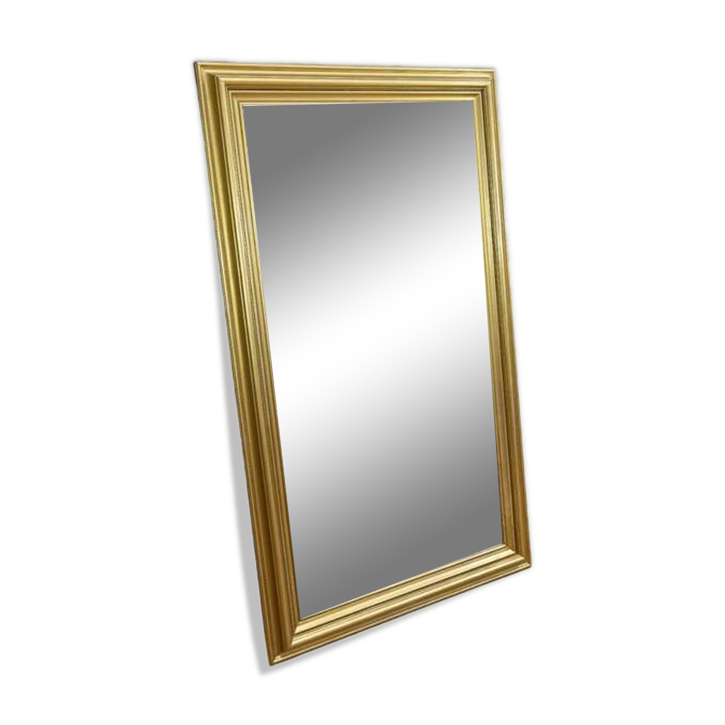 Rectangular Gilded Wood Mirror – 1950