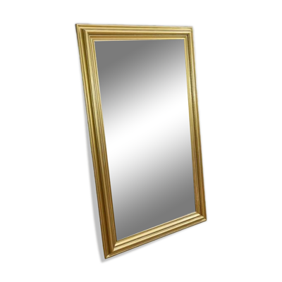 Miroir Rectangulaire en Bois Doré – 1950