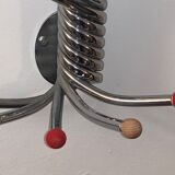 Vintage Wall mount ‘Octopus’ metal and wood swivel coat rack