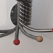 Vintage Wall mount ‘Octopus’ metal and wood swivel coat rack