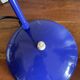 Vintage blue iron lamp