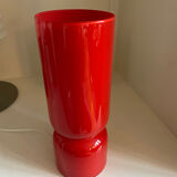 Lamp cylinder tube in vintage red glass