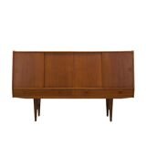 Teak highboard, Danish design, 1960s, manufactured in Denmark