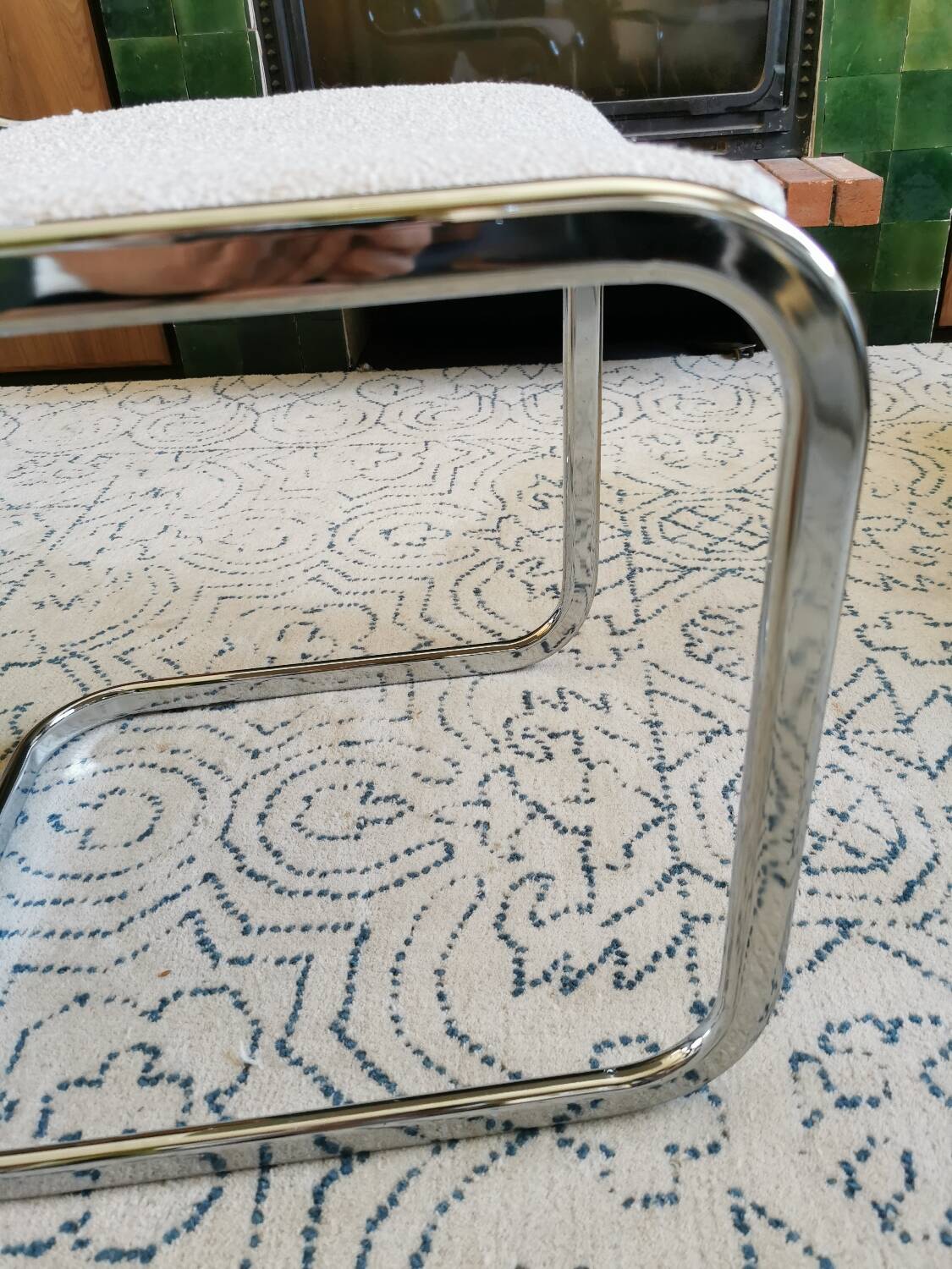 4 renovated vintage sled chairs