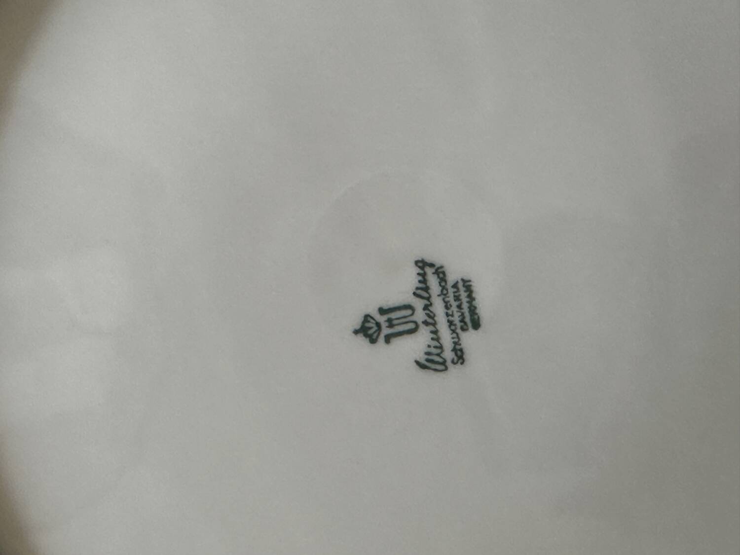 Set of two German porcelain dishes from the 1950s