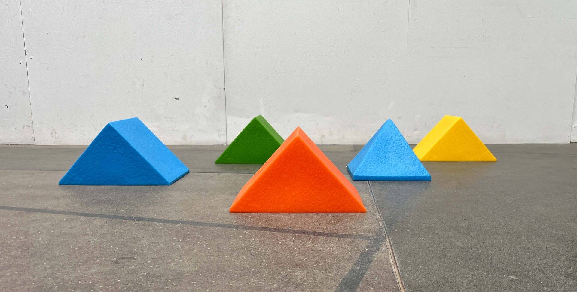 Postmodern Pyramide Shape Floor or Table Lamp from Heico, 1980s