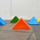 Postmodern Pyramide Shape Floor or Table Lamp from Heico, 1980s