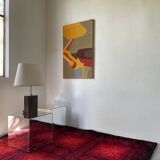 Abstract backhoe canvas