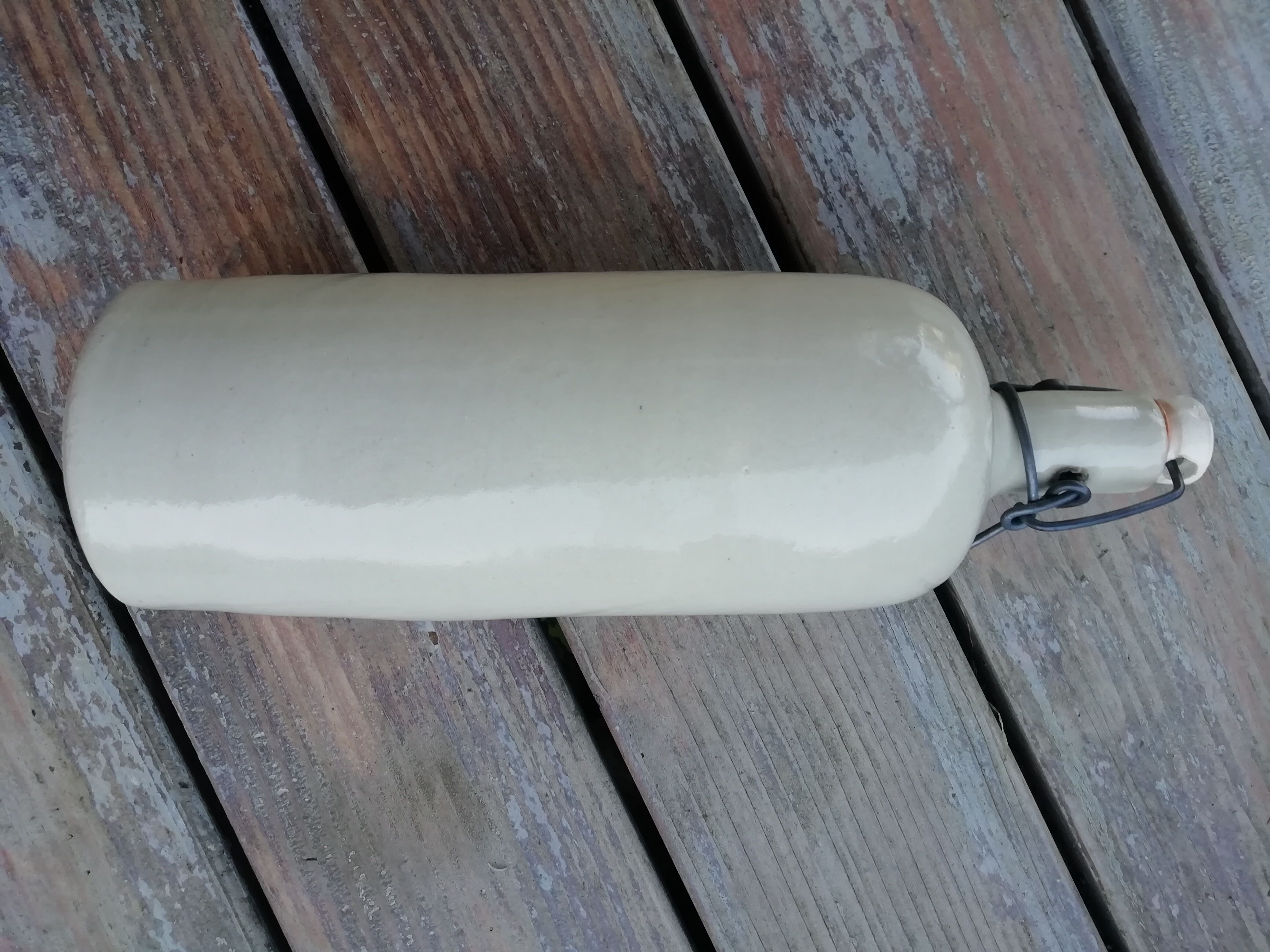 Trio of stoneware hot water bottles