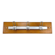 Vintage industrial wood and metal coat rack