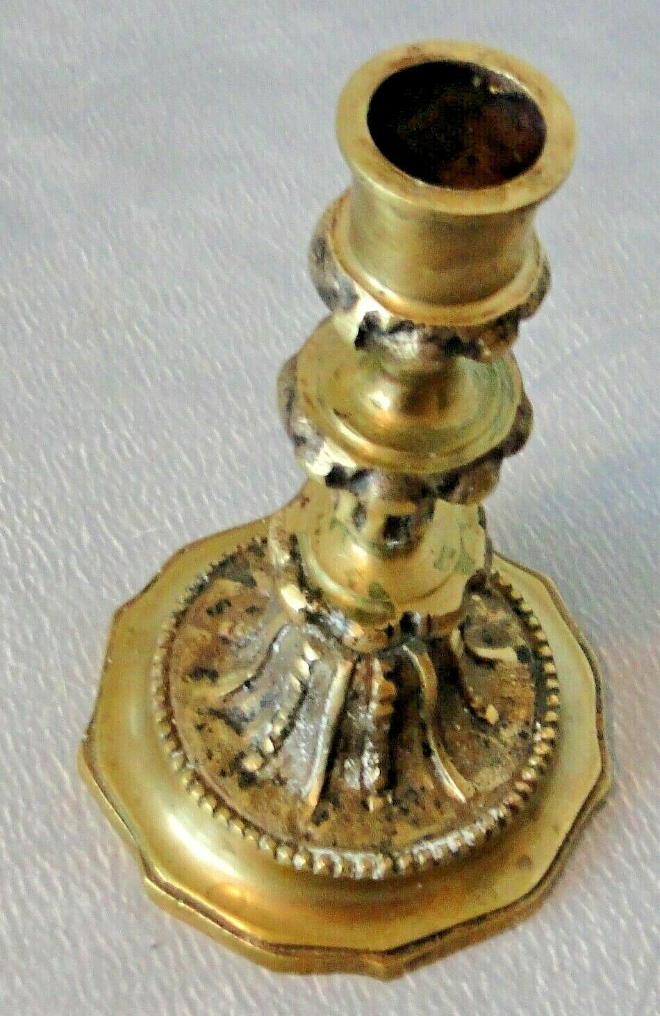 Golden bronze candlestick