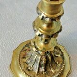 Golden bronze candlestick