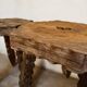 Duo of wooden mountain stools