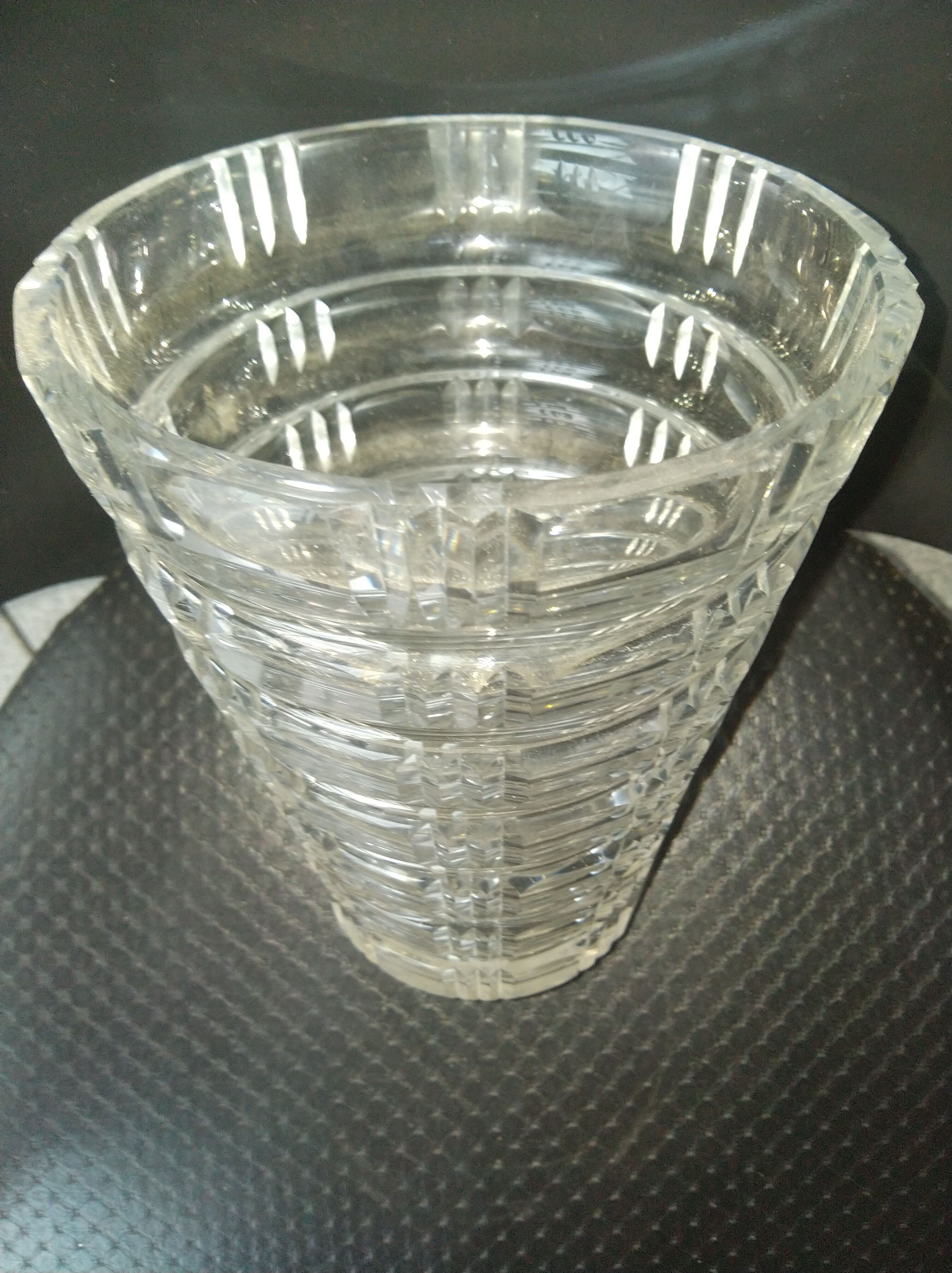Daum crystal vase, Nancy, France, circa 1950