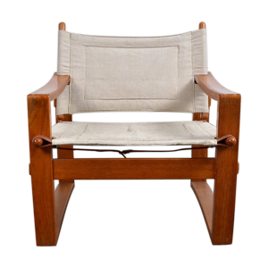 Fauteuil safari mid-century