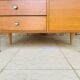 Large vintage chest of drawers with 4 drawers and oak storage, circa 1960s.