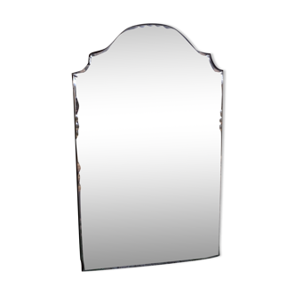 Beautiful frameless mirror '40s 100x100cm