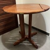 Guéridon, table ronde en bois Bubinga verni par Triconfort
