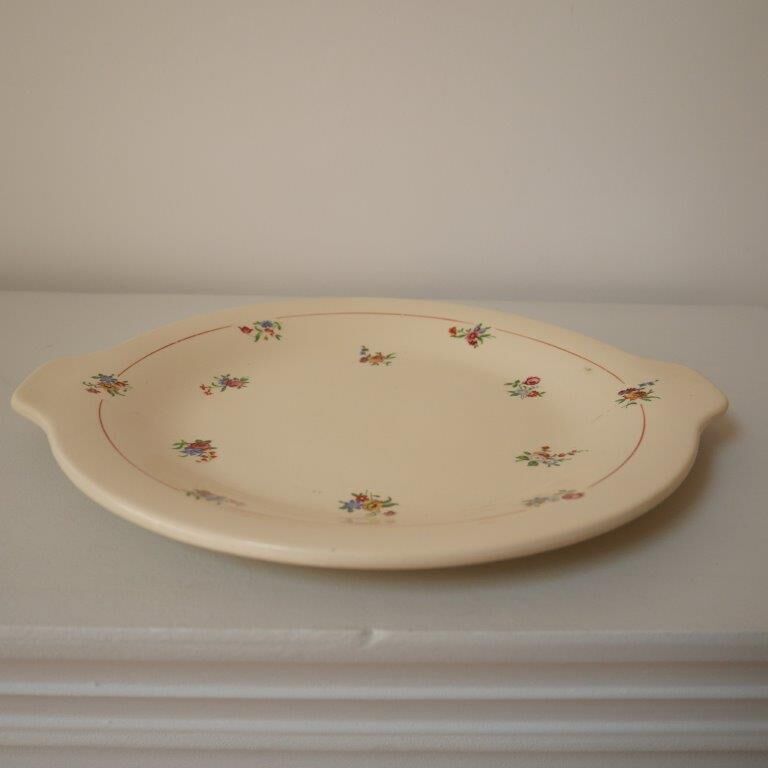 Set of 8 dessert plates with presentation plate, Béarn de Orchies Moulin des Loups model