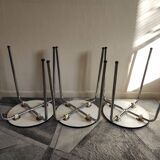 Black stackable stools
