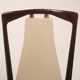 Osvaldo Borsani Mid Century Italian Mahogany Stained Dining Chairs for Arredamenti Borsani Varedo 1950