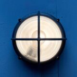 Mid-Century Danish Outdoor Metal Wall Lamp Model Skot by Lauritz Knudsen for Louis Poulsen, 1960s