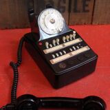 Phone old telephone switchboard in bakelite
