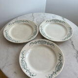 Lot de 3 assiettes Ginette - Faïencerie nouvelle Givors France