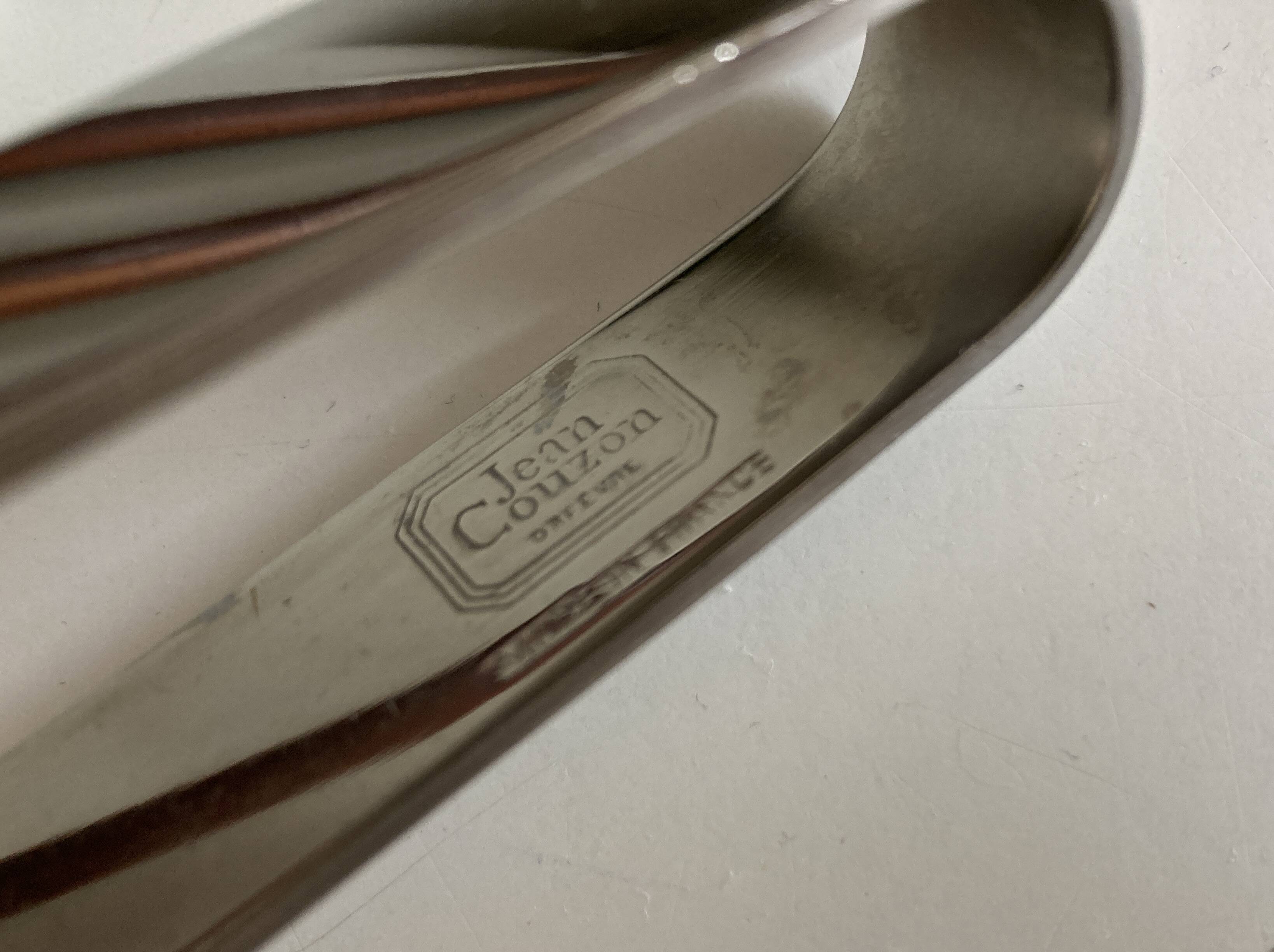 Mid-century design steel ice tongs