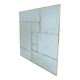 Handcrafted industrial mirror made to measure with an authentic hand-aged brass frame XL
