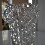 Vase vintage crystal mold czechoslovakia years 50