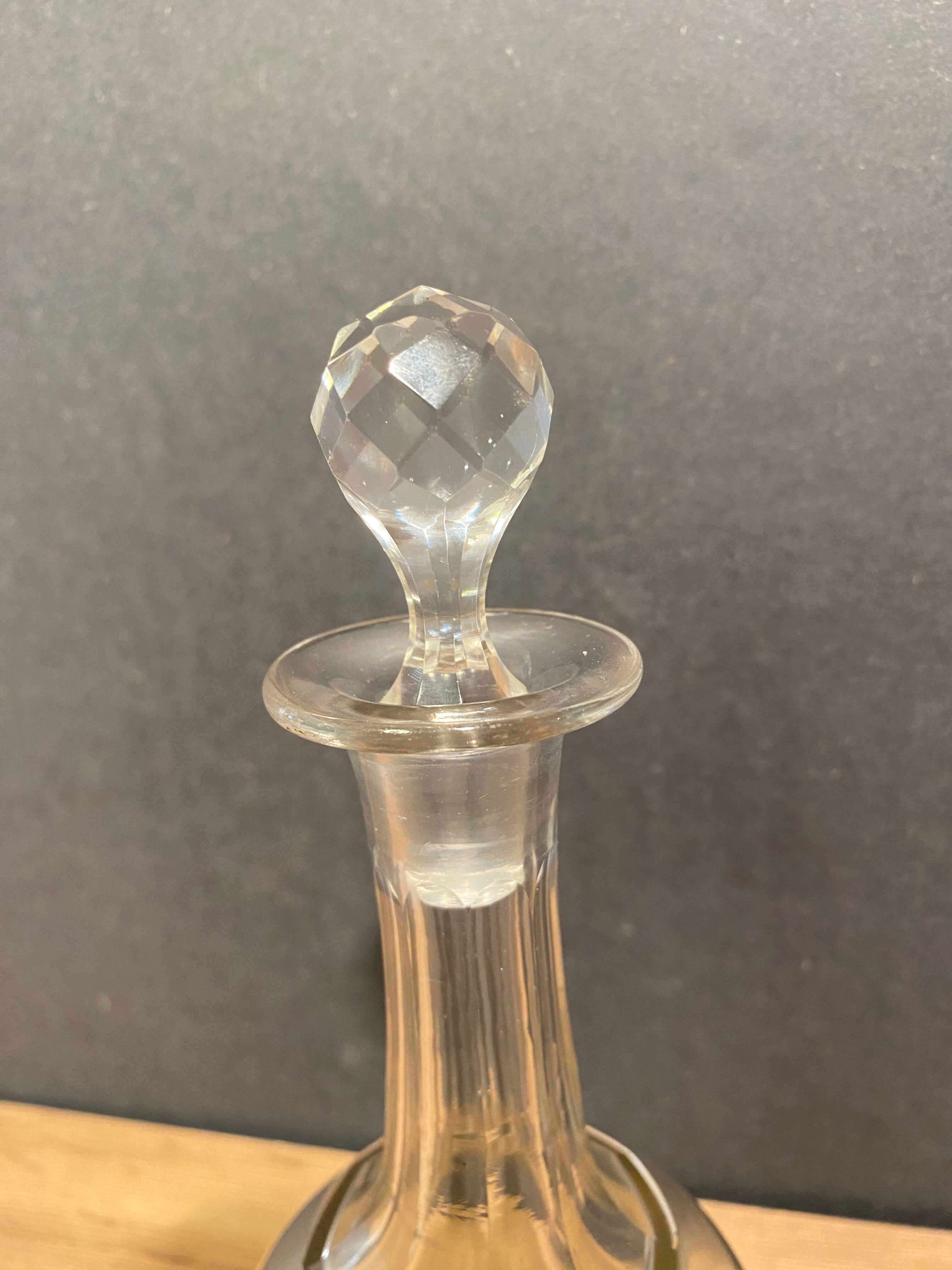 Crystal carafe nineteenth Napoleon III