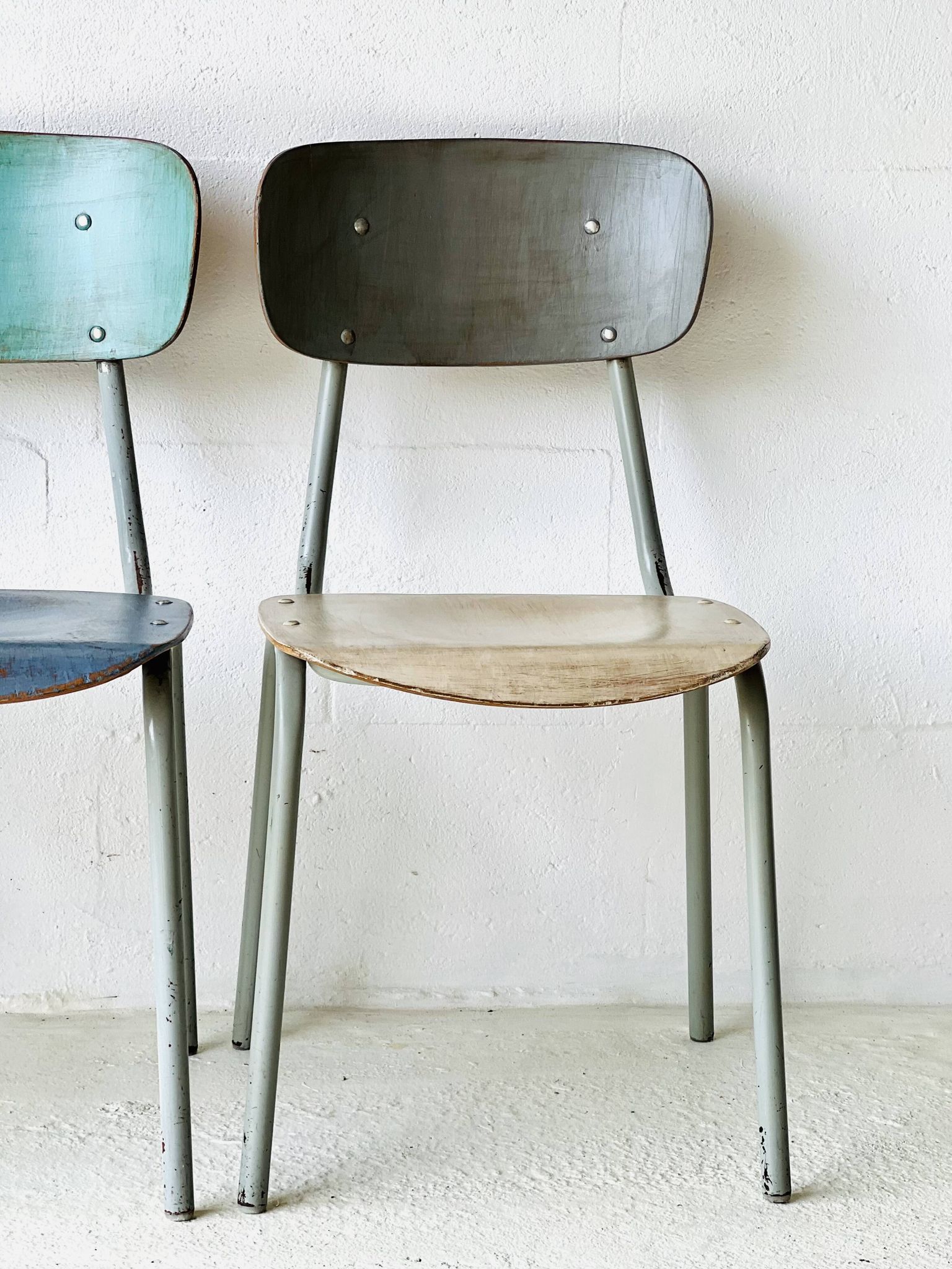 Chaises d'école, ensemble de 4