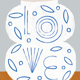 Pop-up Christmas 22 - Wall poster white vase with the word love 50cm*70cm