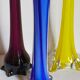 Trio of ancient stretched glass soliflores