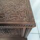 Ancien coffre en bois sculpté oriental