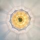 Mid-Century Glass & Brass Ceiling Light from Limburg, Germany, 1960s