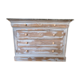 Louis-Philippe chest of drawers in walnut.