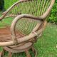 Banquette en rotin deux places, vintage
