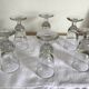 Set of 6 bistro glasses 1900s