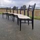 Lot de 4 chaises vintage design scandinave