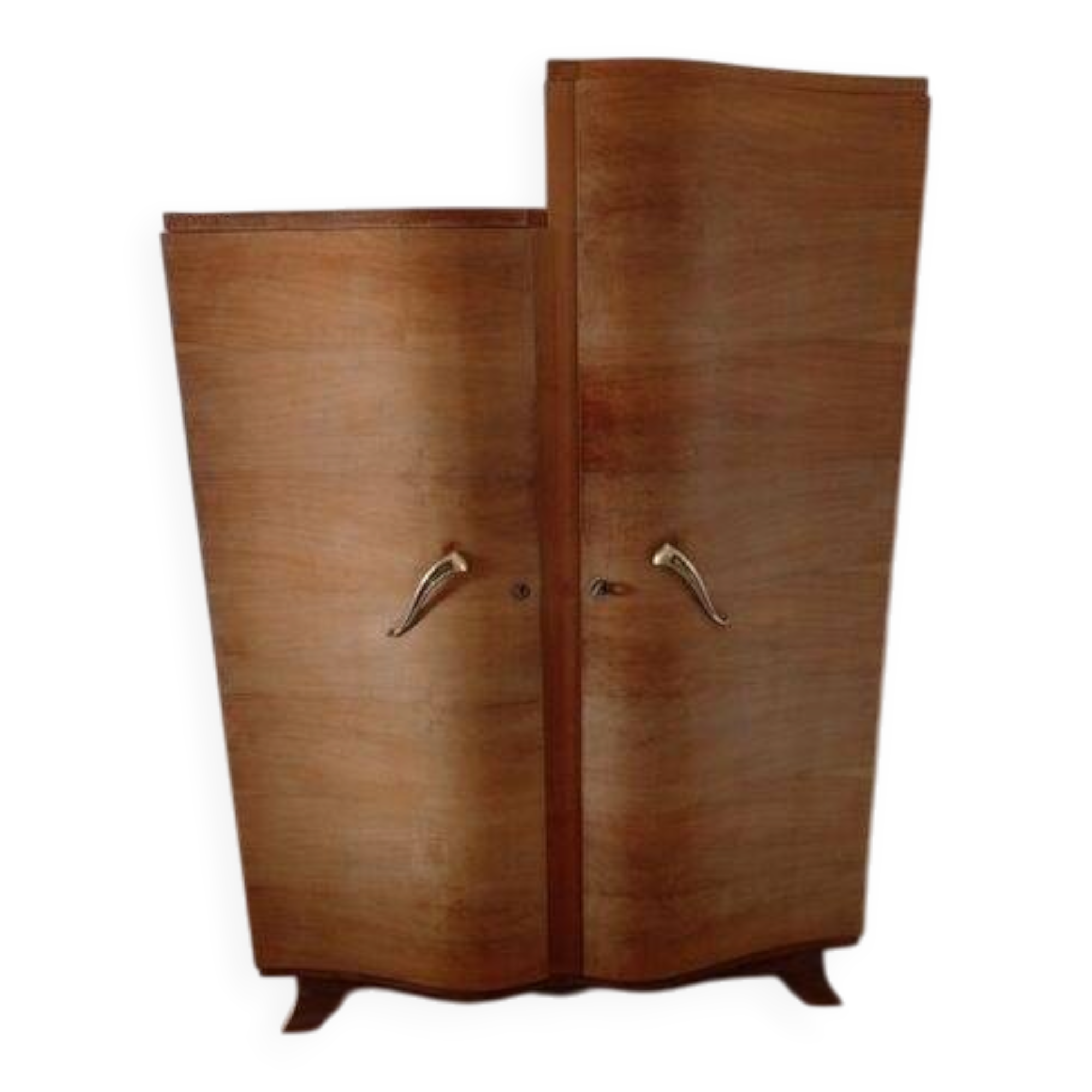 Asymmetrical wardrobe from the 1930s in Art Deco style.