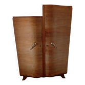 Asymmetrical wardrobe from the 1930s in Art Deco style.