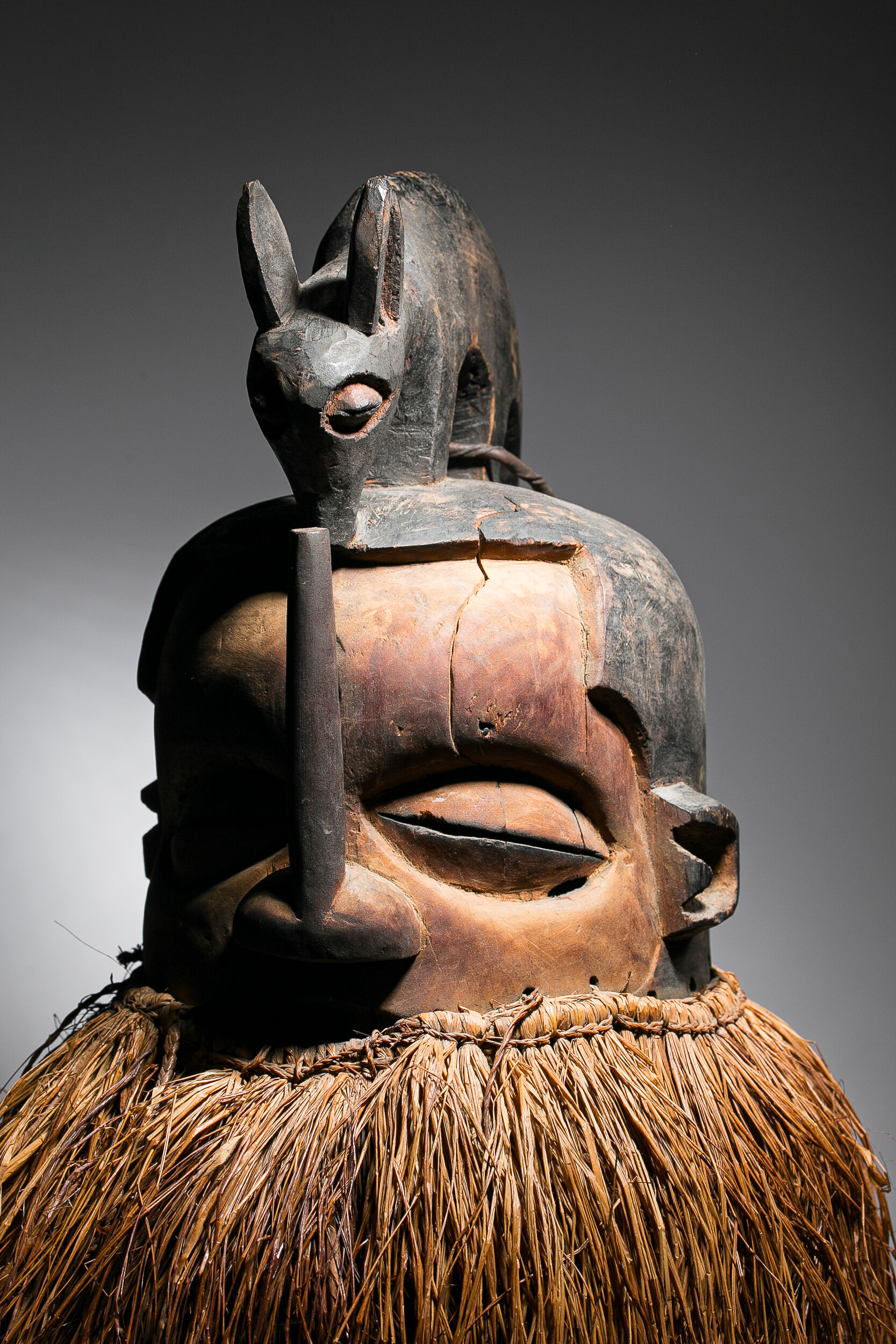 African mask Yaka Suku - Ethnic decoration of Congo