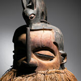 African mask Yaka Suku - Ethnic decoration of Congo