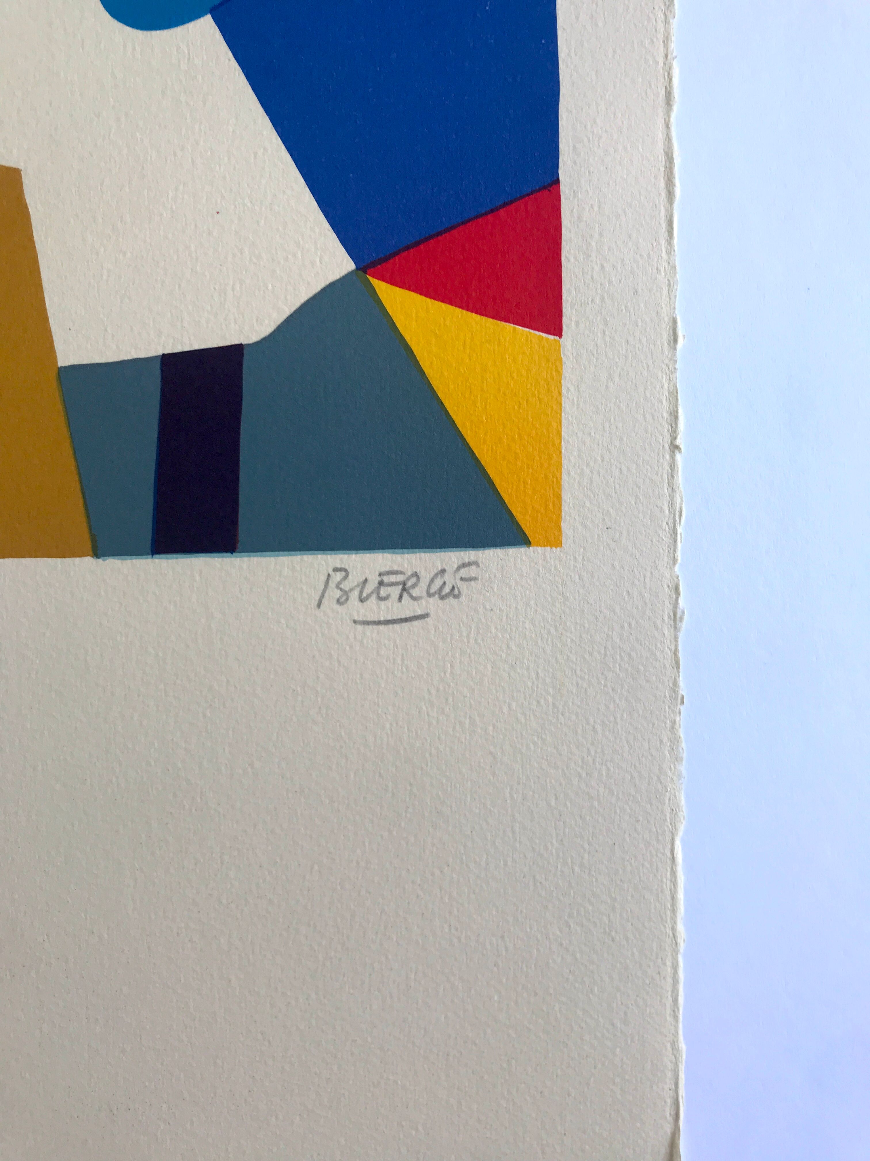 Roland BIERGE, Montfermeil, 1978. Original lithograph signed in pencil.