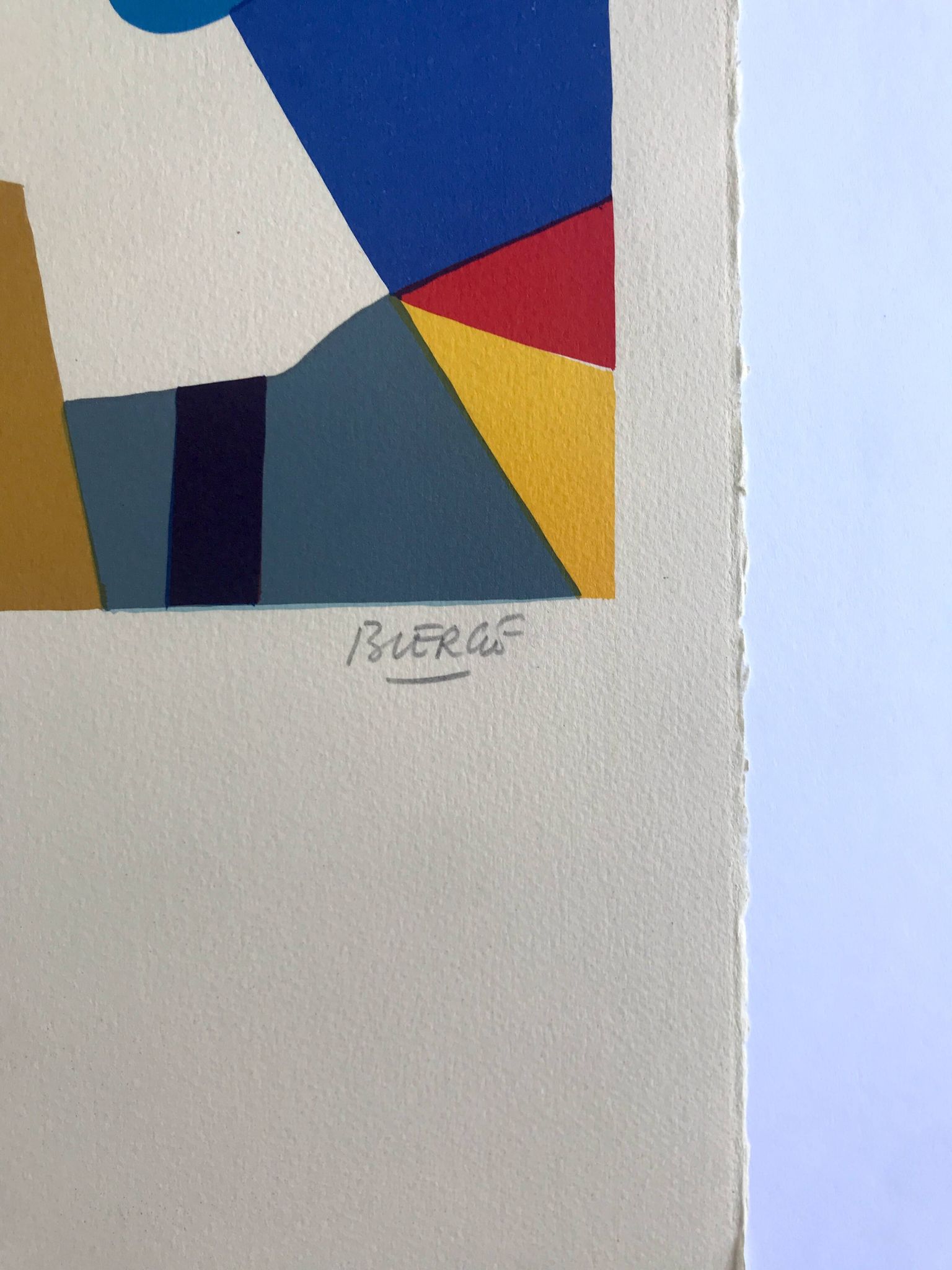 Roland BIERGE, Montfermeil, 1978. Lithographie originale signée au crayon