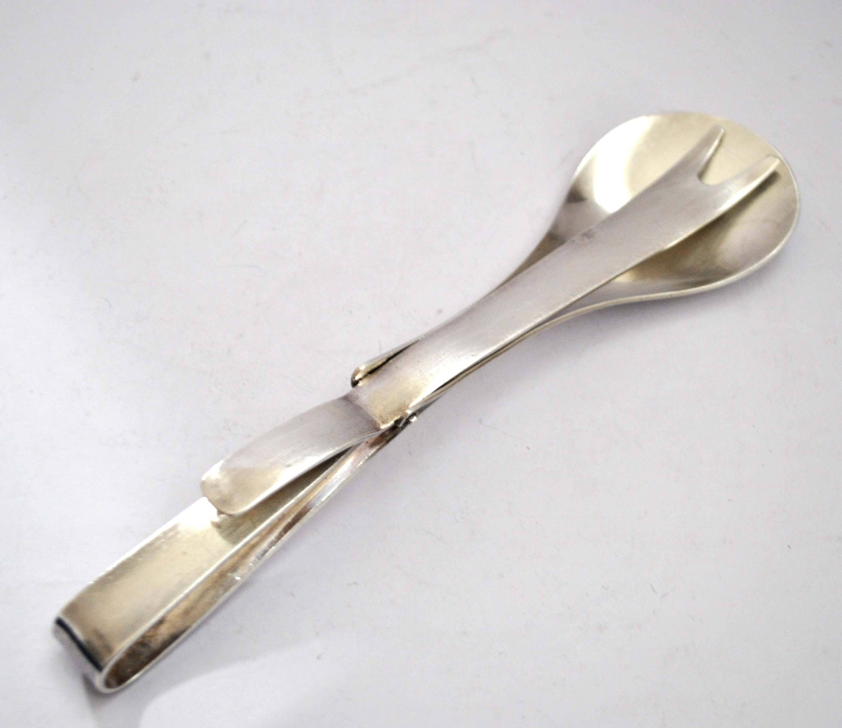 Vintage silver-plated serving tongs GULDEN - Hospitality goldsmithing