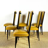 Set of 6 Art Deco chairs, France, 1940.