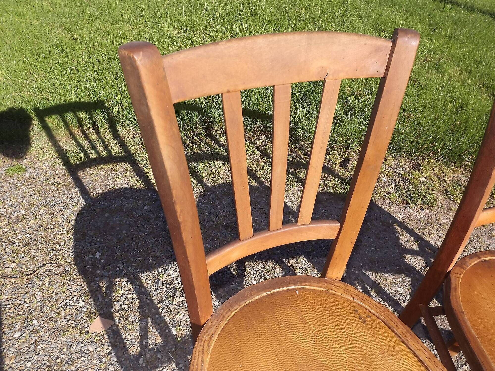 3 bistrot chairs years 60